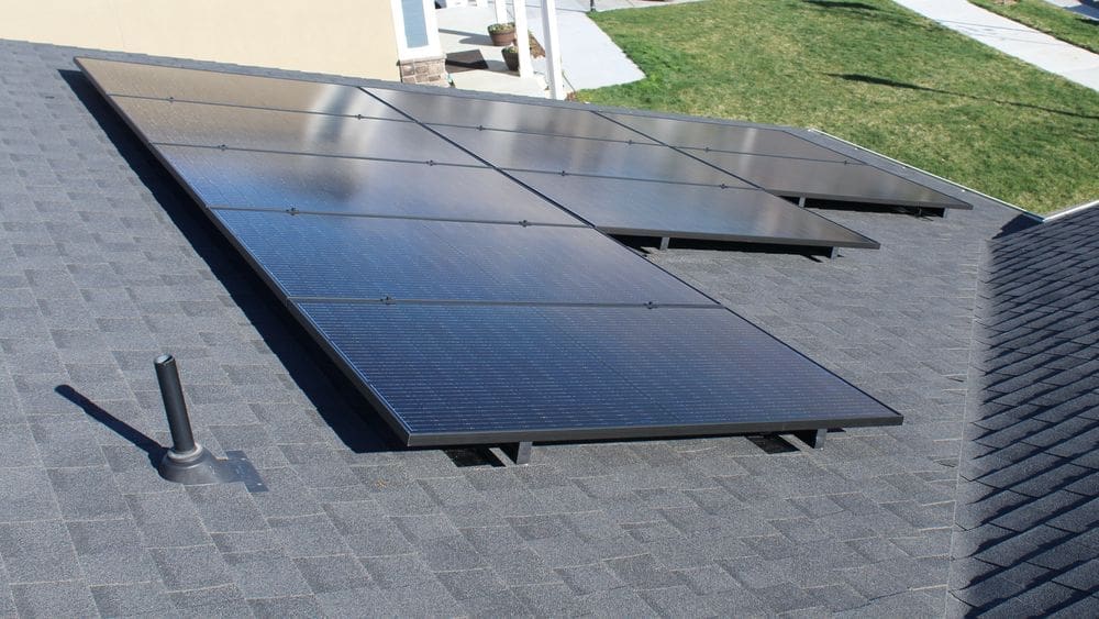 solar panels installed on a roof in georgia